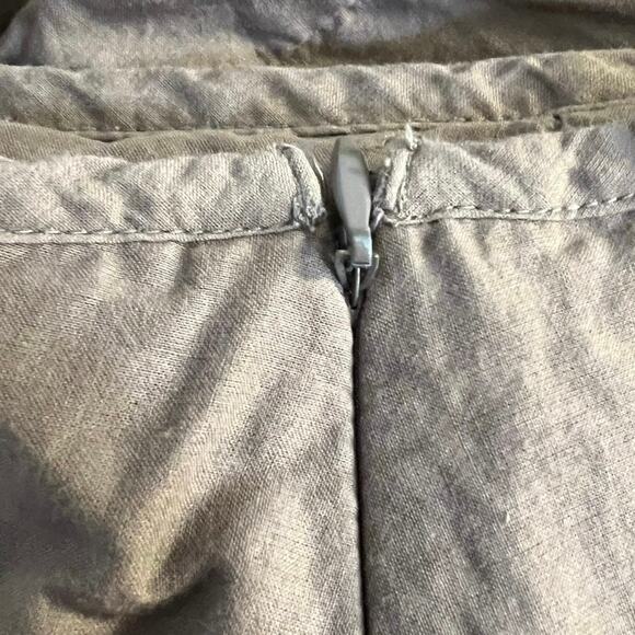 a.n.a Floral Embroidered Khaki Full Midi Cotton Skirt Size 12P - Picture 3 of 9